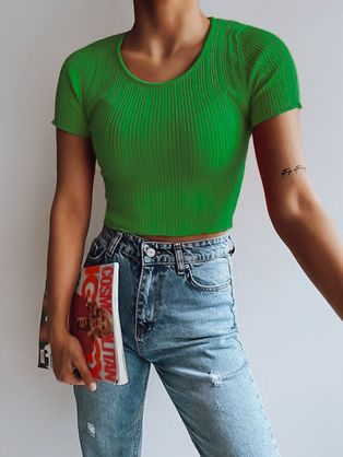 Senzacionalen ženski poletni top v zeleni barvi Redis