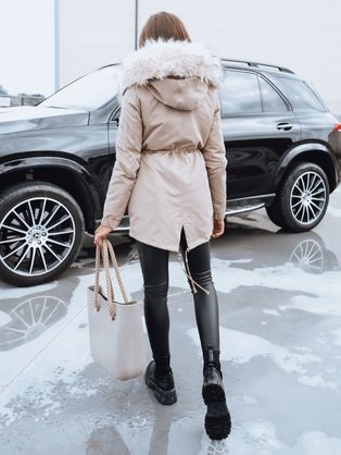 Čudovita ženska zimska bunda v črni barvi Diamon Premium