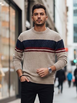 Camel pulover s čudovitimi šivi