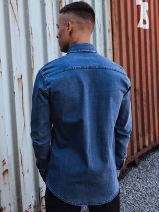 Atraktivna modra jeans srajca