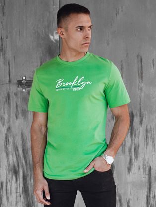 Trendovska zelena majica z izrazitim napisom