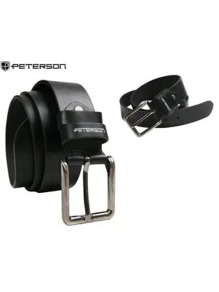 Trendovski črni moški pas Peterson