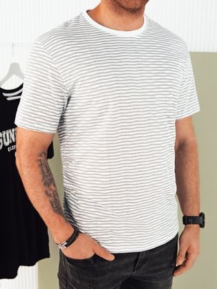 Trendovska bela majica z vzorcem