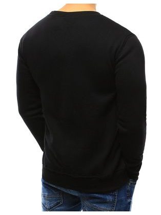 Črn originalen moški pulover