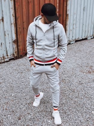 Originalen siv set trenirke na zadrgo