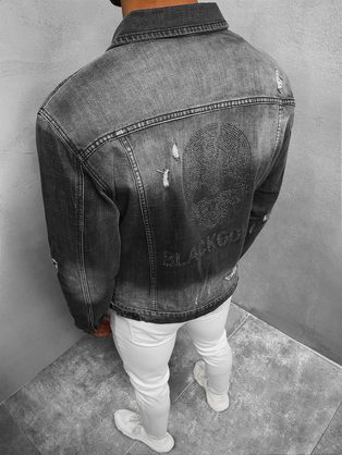 Siva trendovska jeans jakna NB/MJ511G
