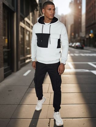 Modna siva jopica z gumbi V2 SSZP-0186