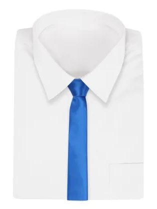 Klasična modra moška kravata brez vzorca