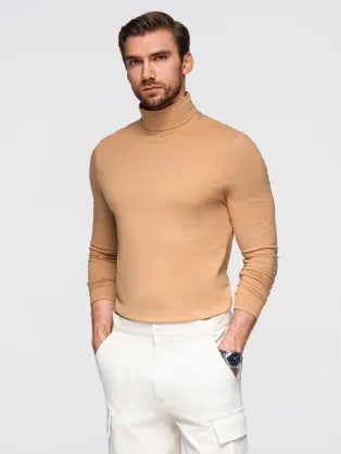 Moderna svetlo rjava moška jopa V5 LSCL-0130