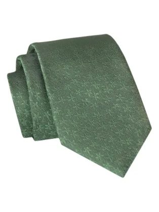 Elegantna zelena kravata z nevpadljivim vzorcem