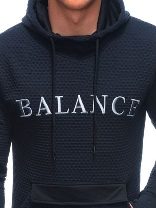 Strukturirani temno moder pulover Balance B1665