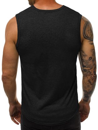 Klasična moška črna majica brez rokavov JS/99001Z