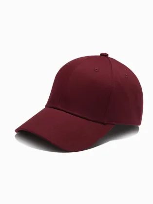 Enobarvna kapa v bordo barvi V3 ACCS-0105
