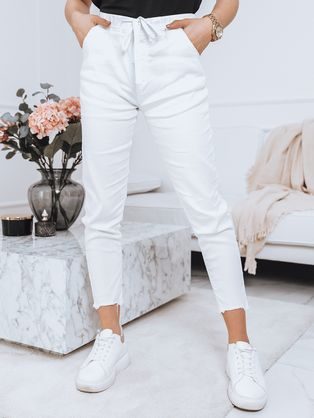 Moderne bele ženske hlače Miki