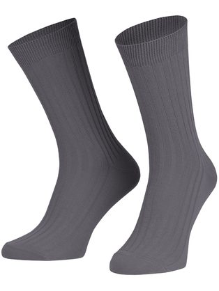 Visoke sive bombažne nogavice