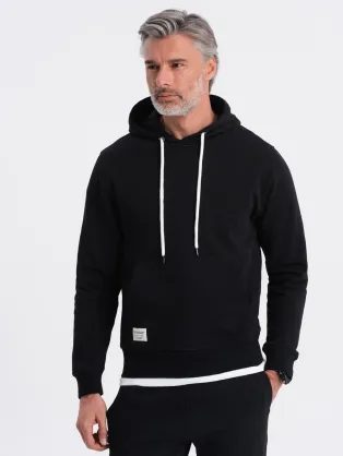 Brezčasen črn pulover V5 SSBN-0177