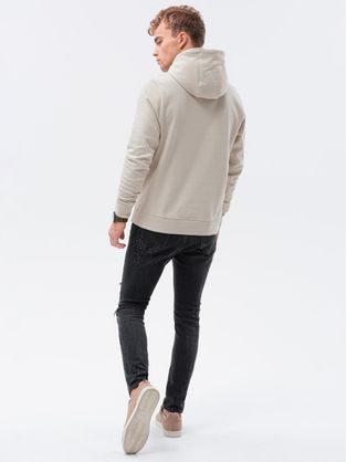 Nevsakdanji črn moški pulover B1653