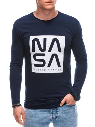 Granat majica z napisom Nasa L163