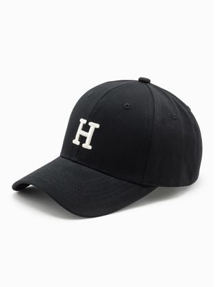 Trendovska črna kapa s šiltom H159