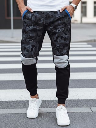 Trendi maskirne trenirke v črni barvi