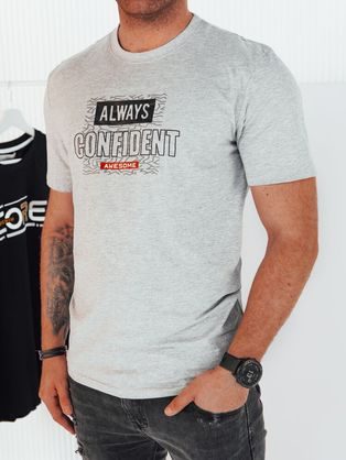 Moderna siva majica s potiskom