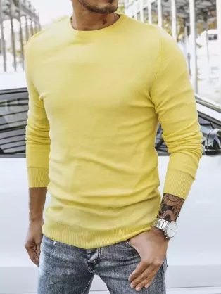 Elegantni pulover v rumeni barvi