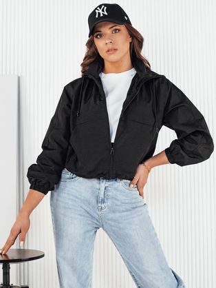 Ženska kratka črna jakna Graus