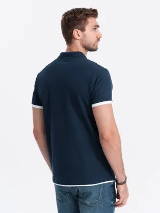 Polo majica v granat barvi