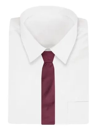 Bordo moška kravata s cvetličnim vzorcem