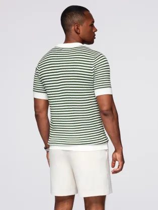 Moška črna polo majica z logotipom