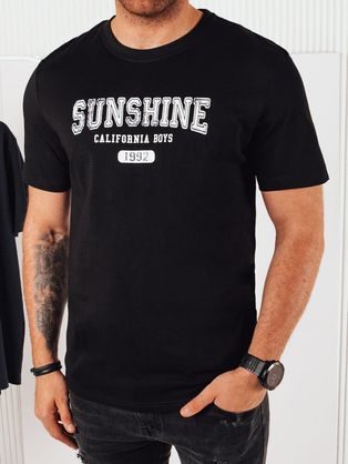 Trendovska črna majica z napisom sunshine