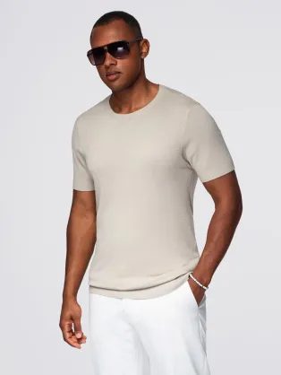 Moška siva pletena majica V3 TSCT-0252