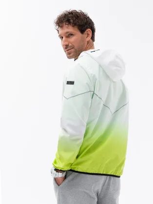 Modna moška prehodna jakna v modri barvi