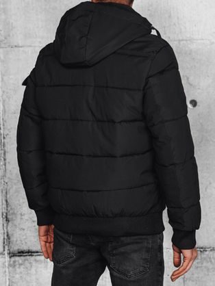 Modna zimska jakna s kapuco v opečnati barvi