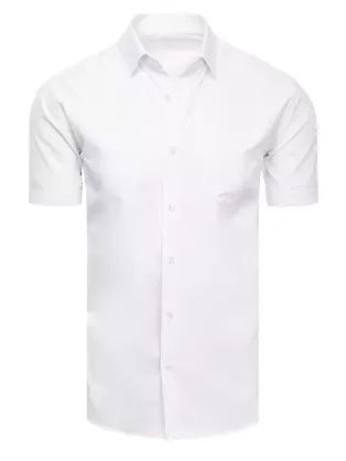 Klasična bela srajca s kratkimi rokavi