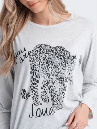 Ženska grafit nočna srajca Leopard ULR256