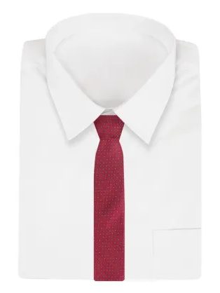 Rdeča kravata z vzorcem Angelo di Monti