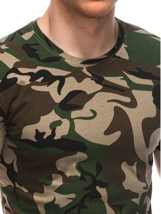 Trendovska majica z okrasnim žepom svetlo zelena V2 TSCT-0109