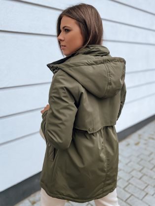 Preprosta ženska prešita jakna v granatni barvi Noli