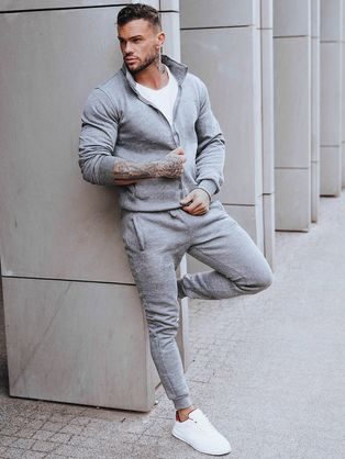 Rožnato-črn set trenirke