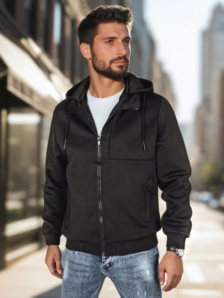 Brezčasna črna moška jakna