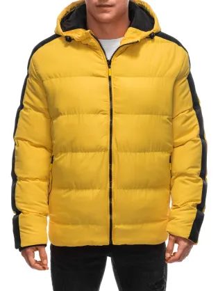 Atraktivna temno modra zimska parka V2 JALJ-0202