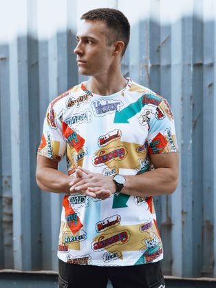 Poletna trendovska bela majica S2003