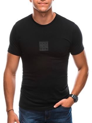 Trendovska majica v črni barvi S1730