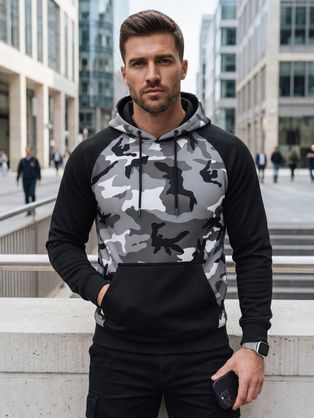 Army pulover v svetlo sivi barvi