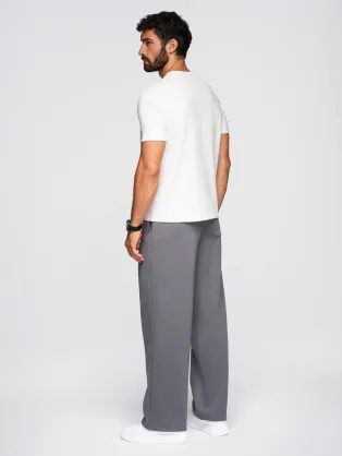 Črna majica s spranim vzorcem na gumbih V1 TSWT-0150