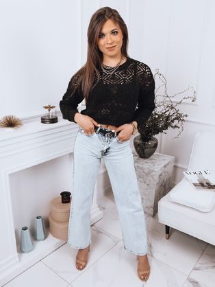 Stilska ženska jeans jakna črna Jessa