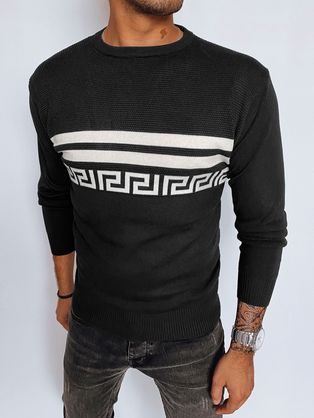 Črn pulover edinstvenega dizajna