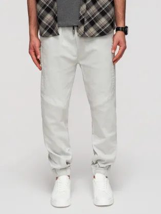 Modne sive moške joggerje V3 P1521