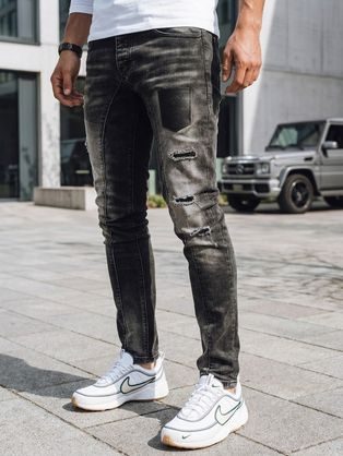 Moške modne črne jeans hlače